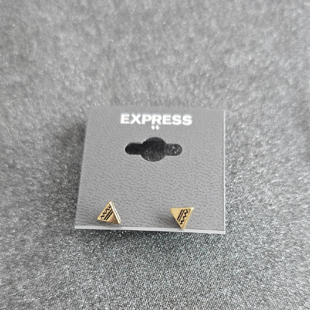 🆕️ Express Gold Triangle Stud Earrings